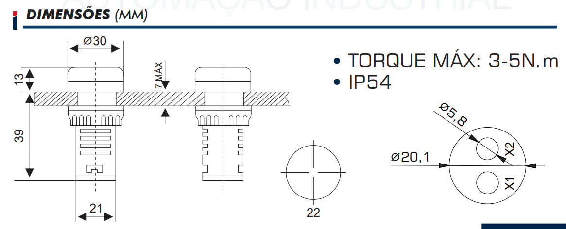 DEIMENSOES MEDIDORES