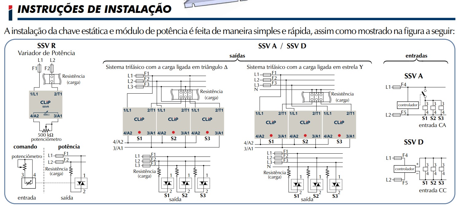 INSTRUCOES RELE DE ESTADO SOLIDO