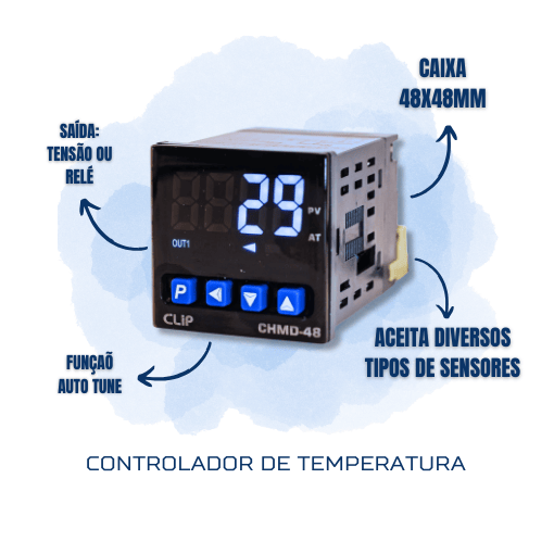 CONTROLADOR DE TEMPERATURA CHMD-48