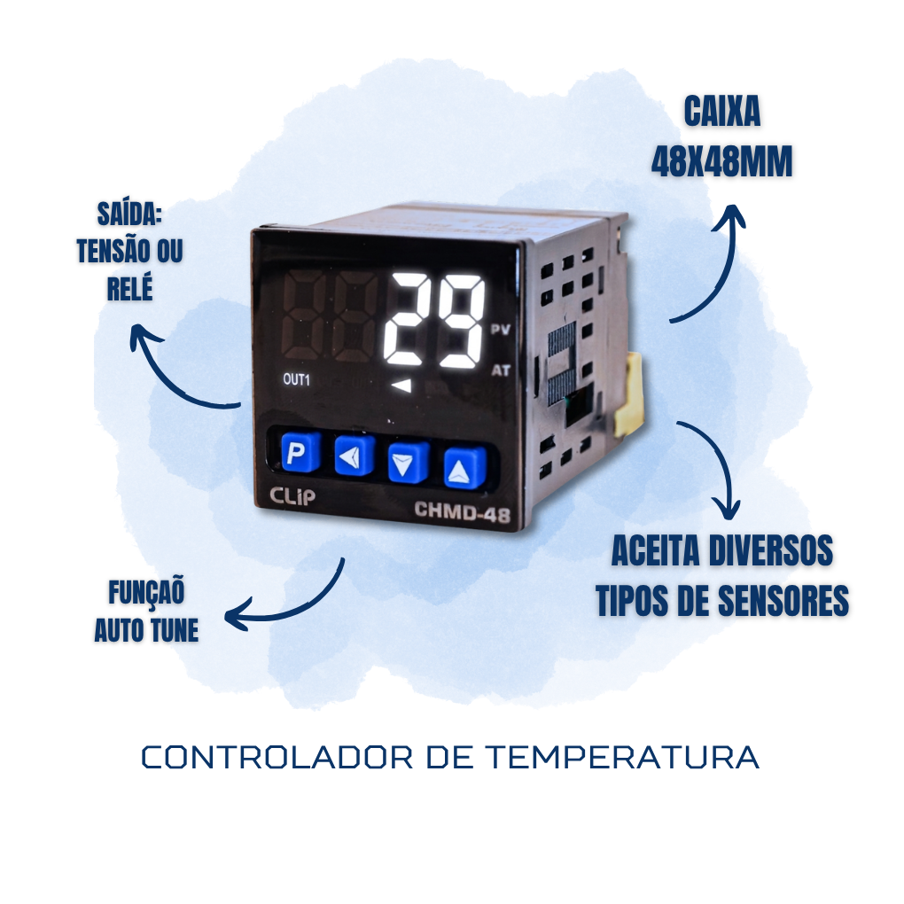 CONTROLADOR DE TEMPERATURA CHMD-48