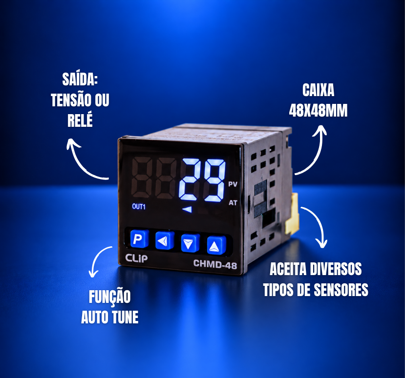 CONTROLADOR DE TEMPERATURA CHMD-48