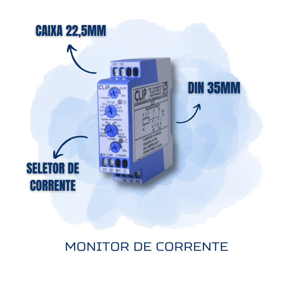 MONITOR DE CORRENTE CLPI 22,5MM - Imagem 1