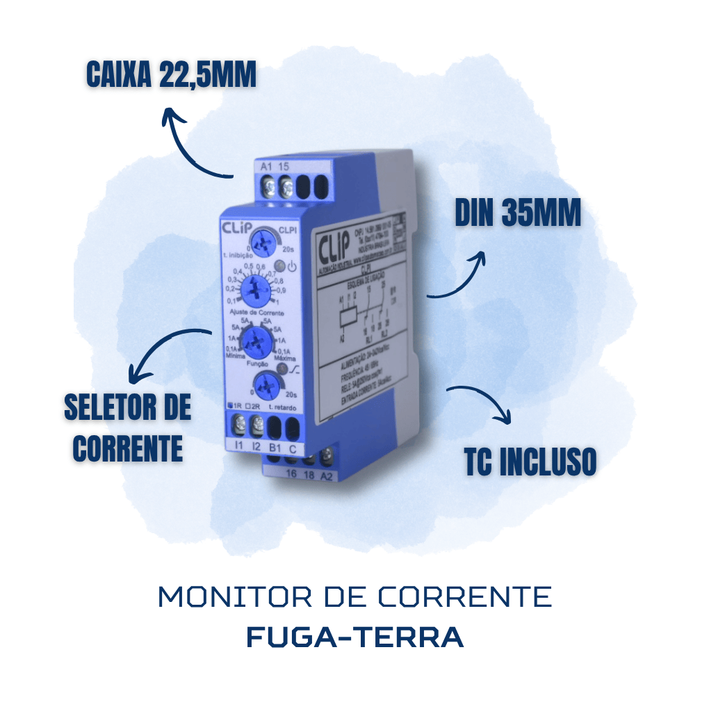 MONITOR DE CORRENTE CLPI-FT 22,5MM