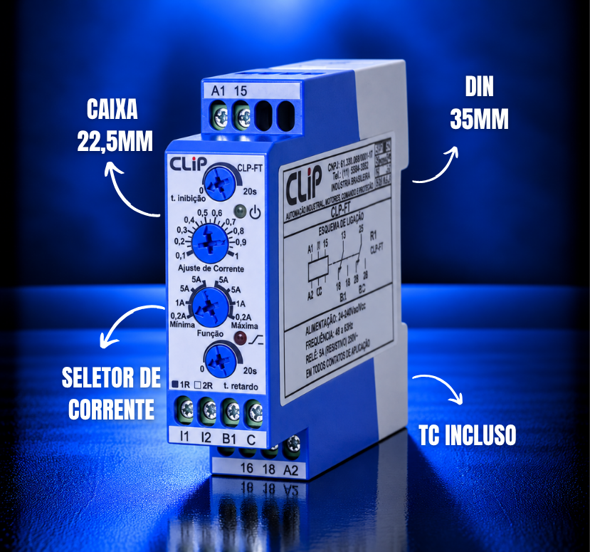 MONITOR DE CORRENTE CLPI-FT 22,5MM - Imagem 1