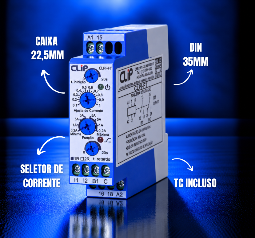 MONITOR DE CORRENTE CLPI-FT 22,5MM